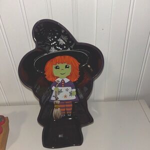 Temptations Seasonal 12" Witch Cake Pan Or Decorative Purple Halloween